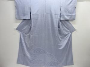 霞取りに花・群鶴模様江戸小紋訪問着（内袖付き）